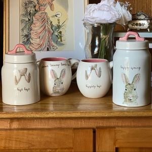 Rae Dunn Spring Mug Canister Set of 4